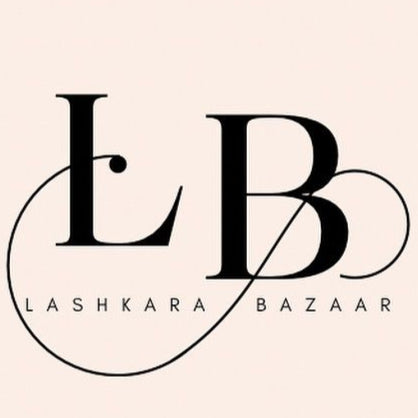Logo of Lashkara Bazaar with 'LB' initials on a beige background
