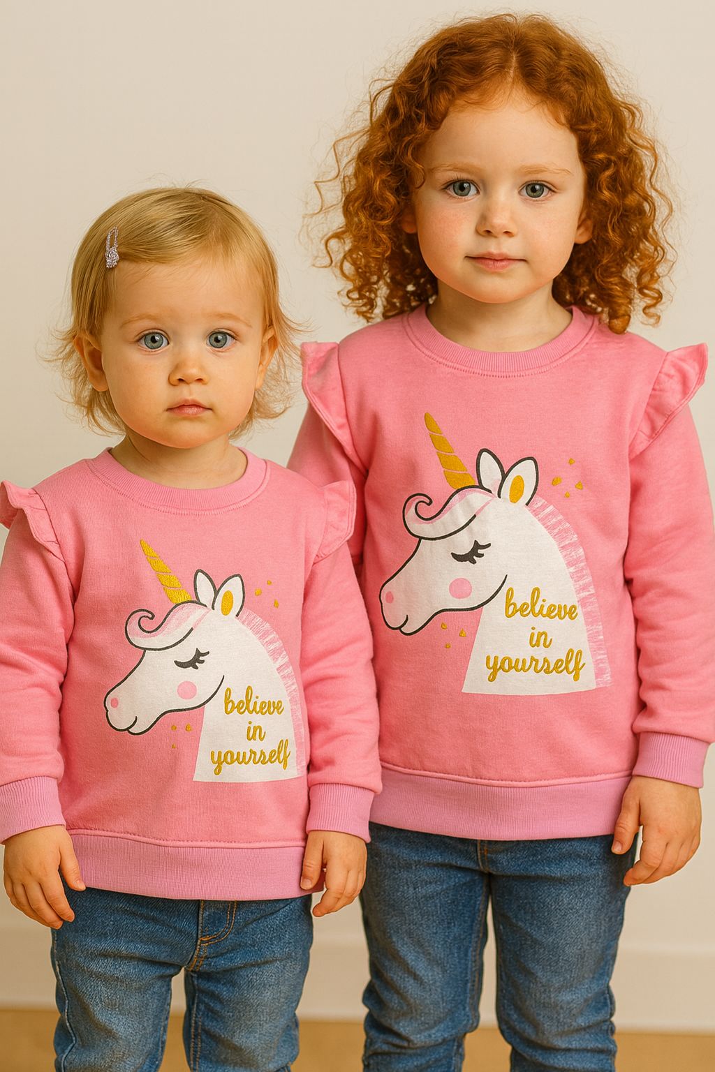 Girls Winter Sweatshirt โ Soft & Stylish โ Ages 2โ6 Years