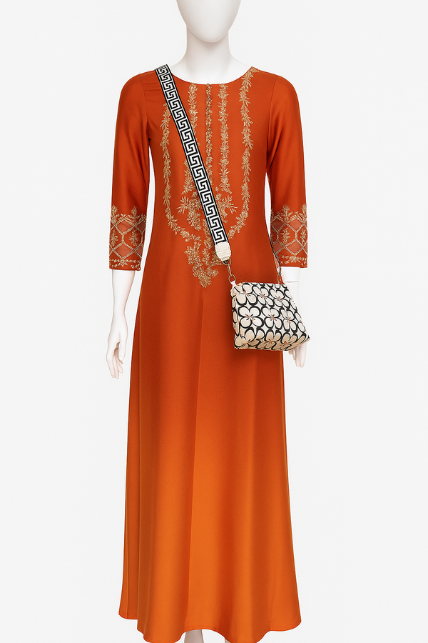 Silk Short with Katdana Work