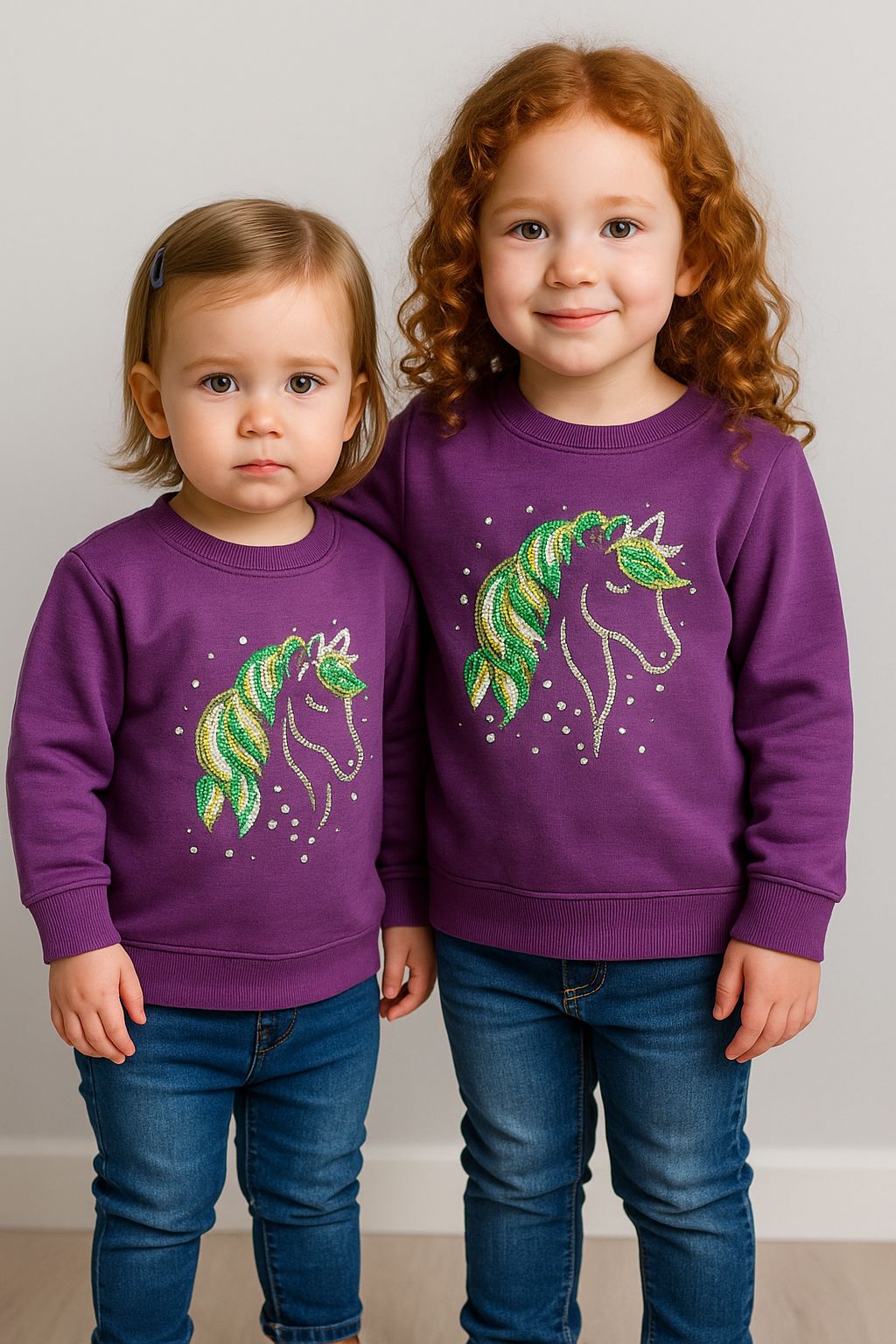 Girls Winter Sweatshirt – Soft & Stylish – Ages 2–6 Years