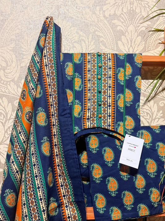 Classic 3-Piece Khaddar Suit – Winter Wear