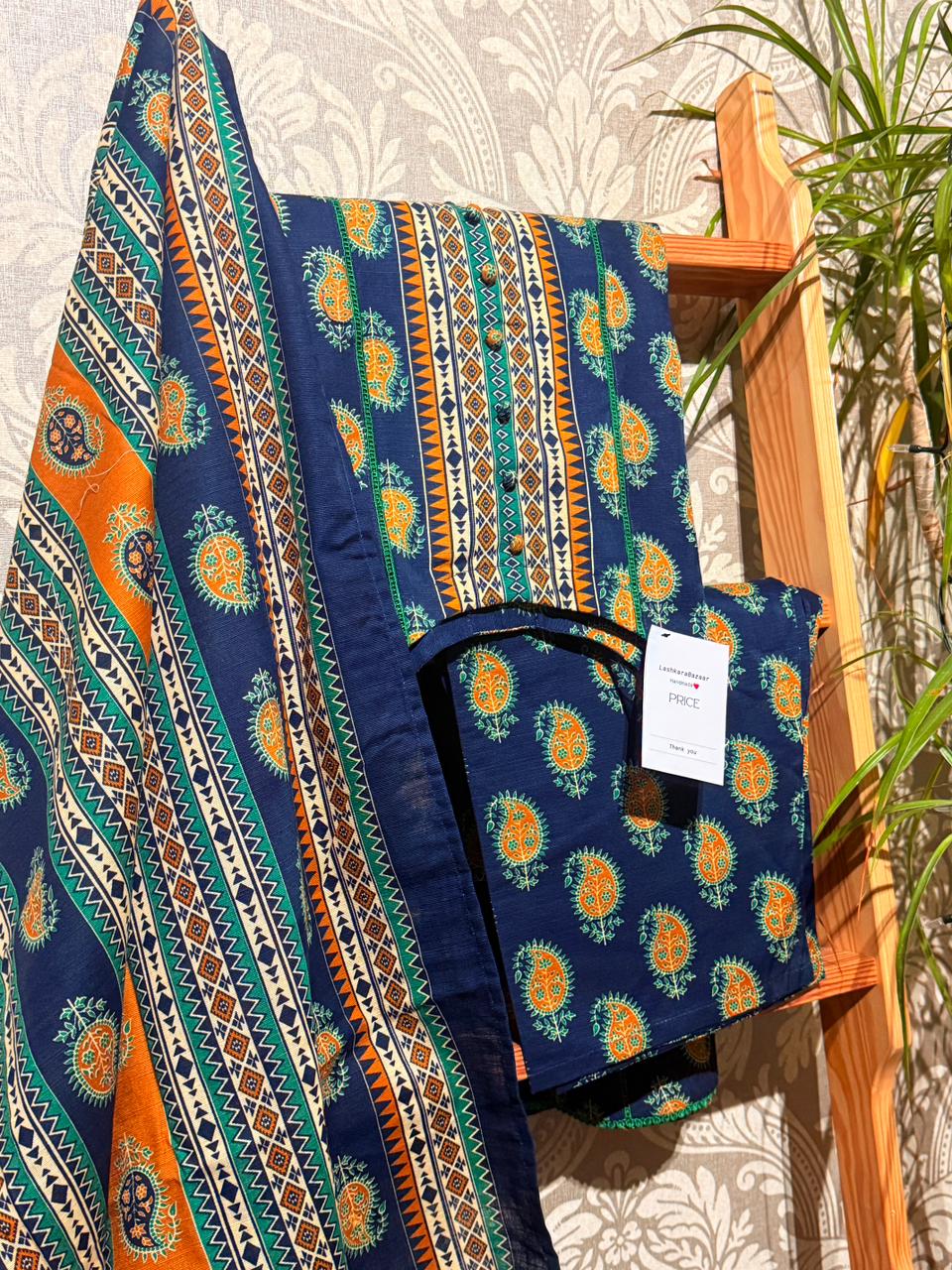 Classic 3-Piece Khaddar Suit – Winter Wear