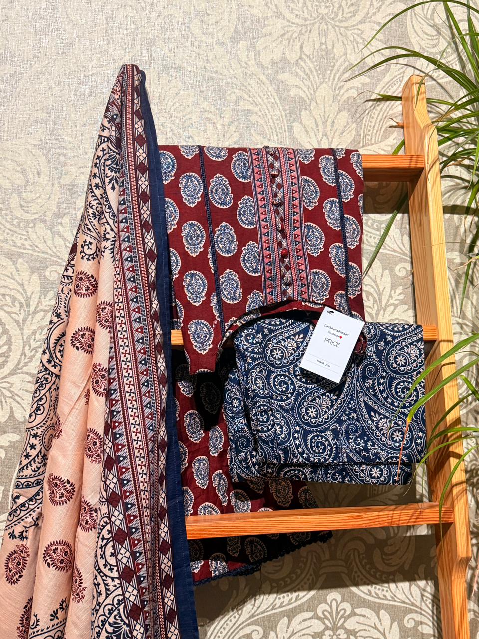 3-Piece Khaddar Suit – Winter Wear