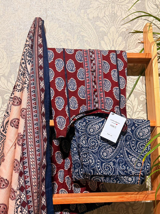 3-Piece Khaddar Suit – Winter Wear