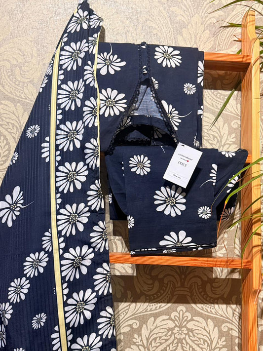 Versatile 3-Piece Mixed Fabric Suit – All-Season Comfort with Winter Cotton