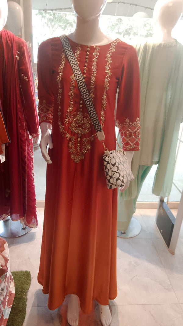 Silk Short with Katdana Work