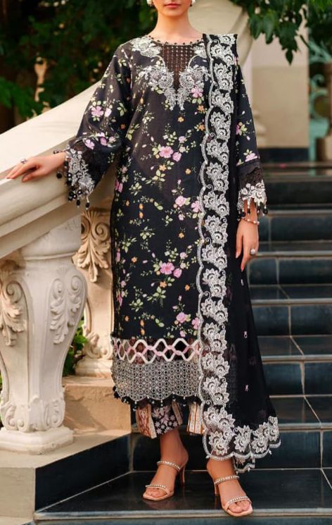 Stitched Khaddar 3-Piece Party Wear – Winter Collection (Pre-Order)