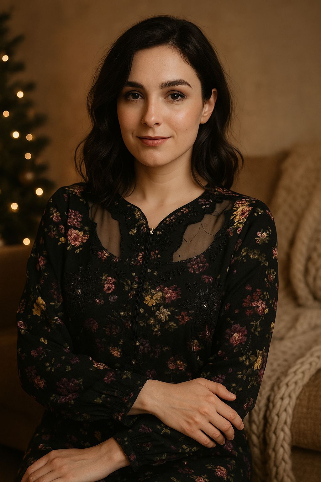 Embroidered Khaddar 3-Piece Suit – Thread & Sequin Work | Winter Collection