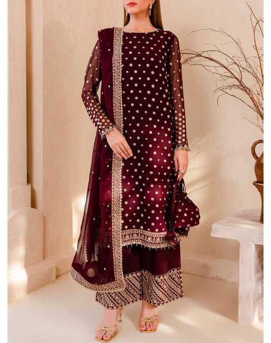 Chiffon Adda Work Dress – Handcrafted Luxury Wear