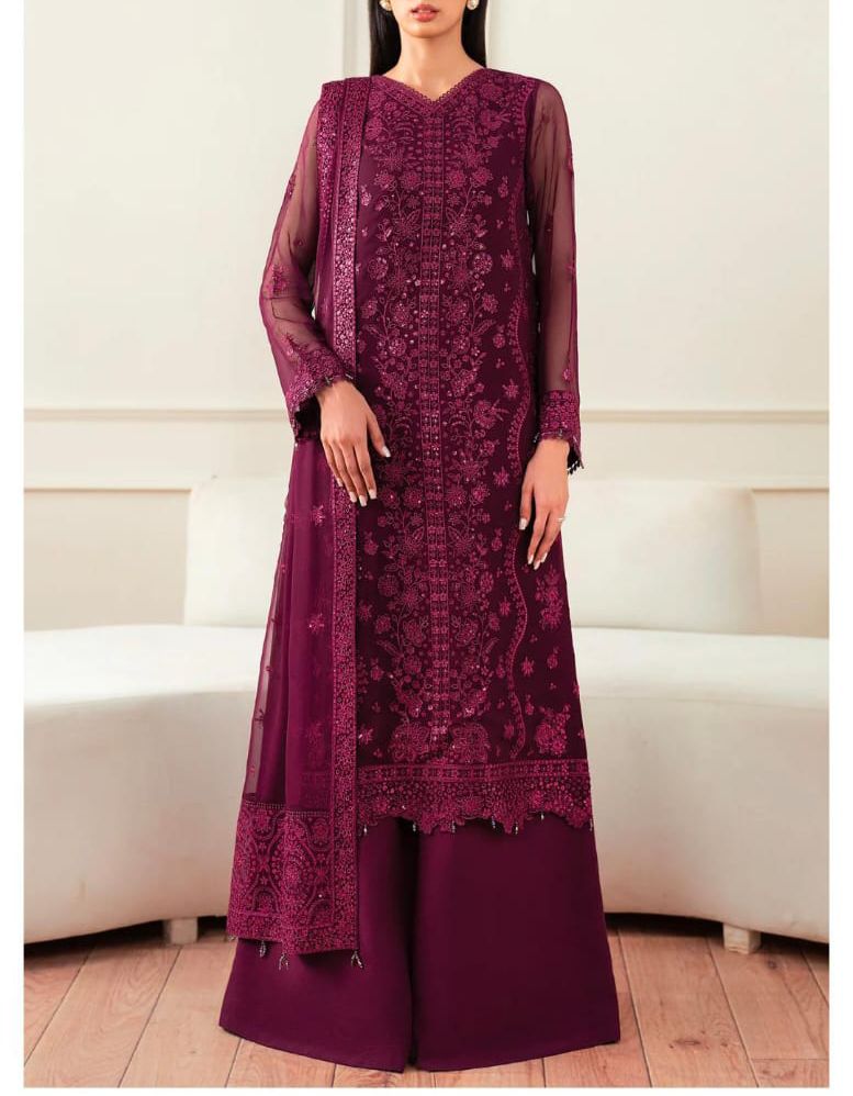 Chiffon 3-Piece Suit – Elegant Party & Casual Wear